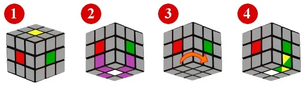 rubiks cube - step1-2