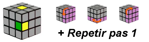 cub de rubik - pas 1-c3