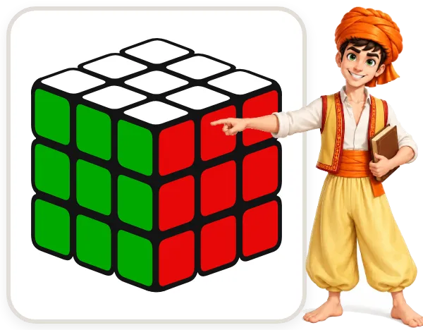 Objetivo del paso 7: el cubo de Rubik resuelto